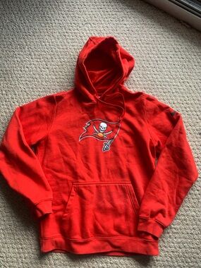 Nike Tampa Bay Bucs Brady Baker pirate red hoodie sweatshirt NFL football S